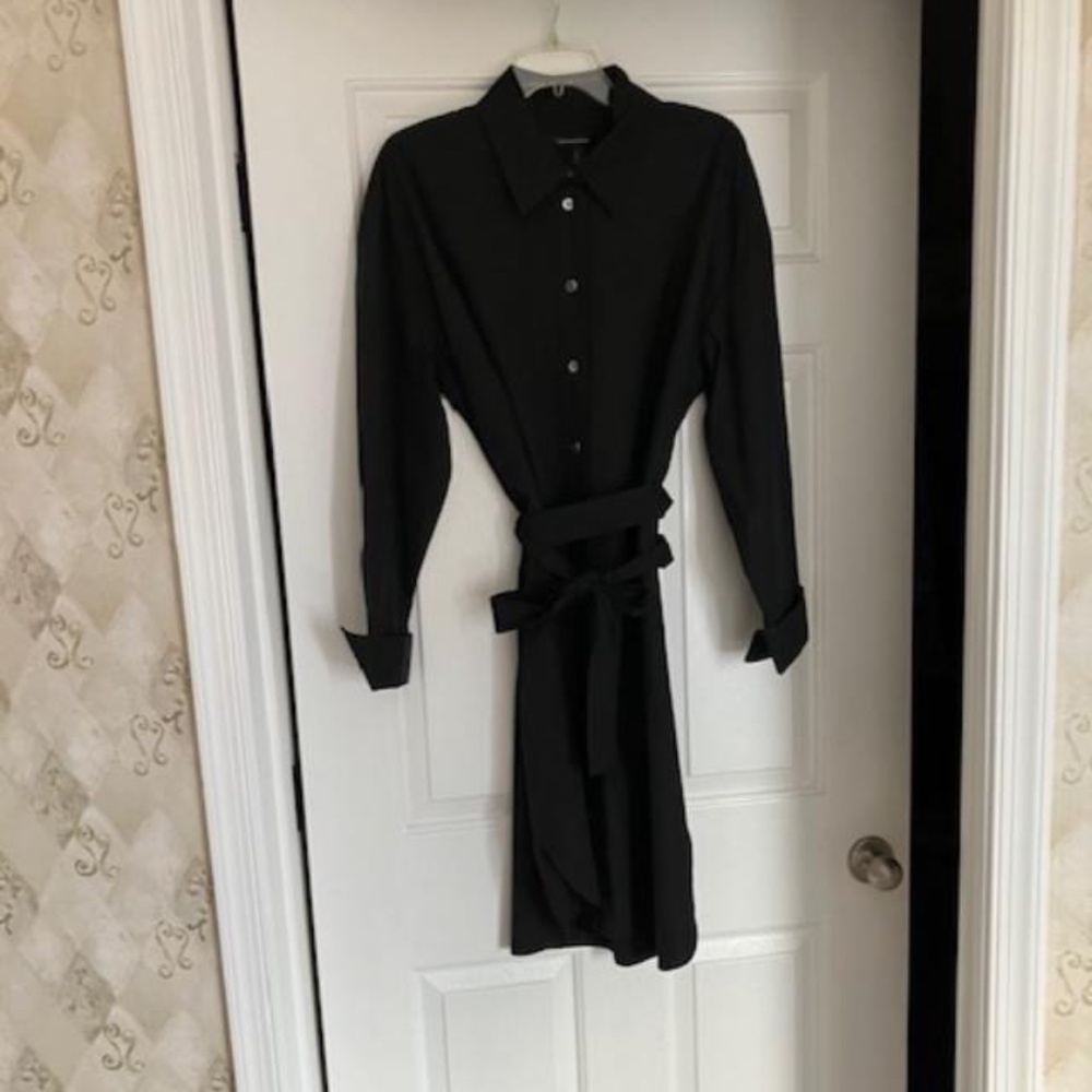 Banana Republic Black Shirt Dress XL (Tall) New w/tags